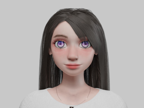 Pretty cool woman V31351 Modèle 3D