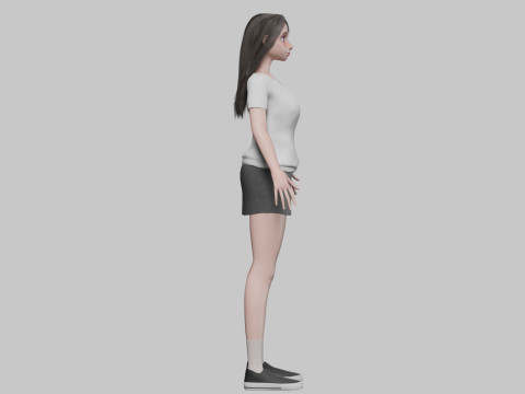 Pretty cool woman V31351 Modèle 3D