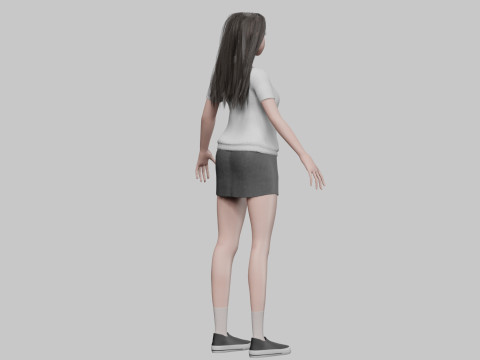 Pretty cool woman V31351 Modèle 3D