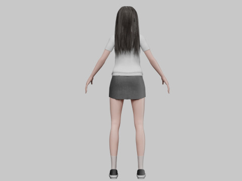 Pretty cool woman V31351 Modèle 3D
