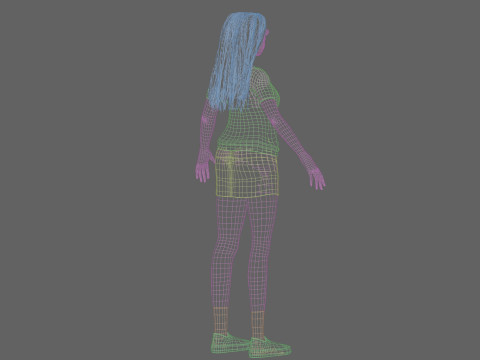 Pretty cool woman V31351 Modèle 3D