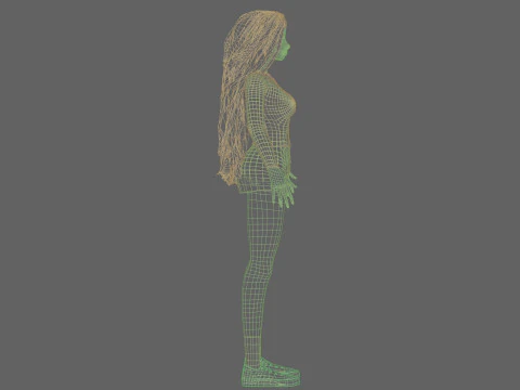 Pretty cute Woman V39928 3D Model