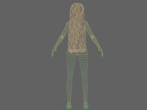 Pretty cute Woman V39928 3D Model