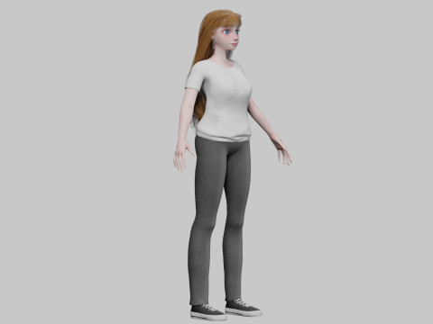 Pretty Standard Woman V37810 3D Model