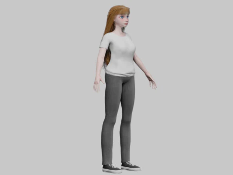 Pretty Standard Woman V37810 3D Model