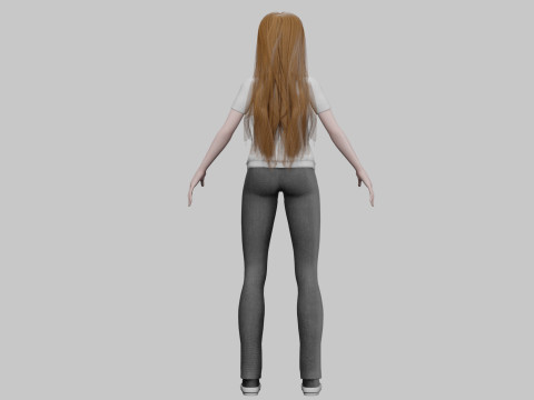 Pretty Standard Woman V37810 3D Model