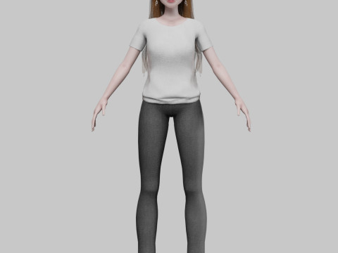 Pretty Standard Woman V37810 3D Model
