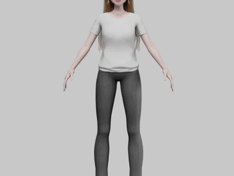 Pretty Standard Woman V37810 3D Model