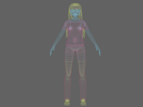 Pretty Standard Woman V37810 3D Model