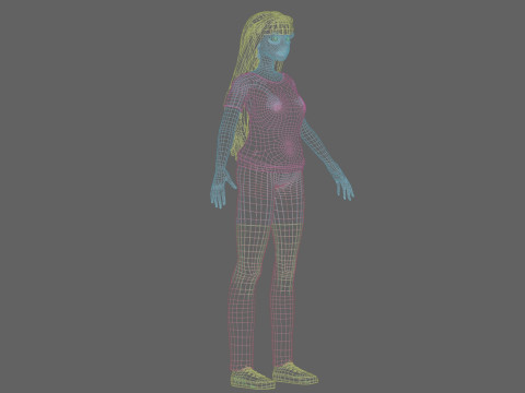 Pretty Standard Woman V37810 3D Model