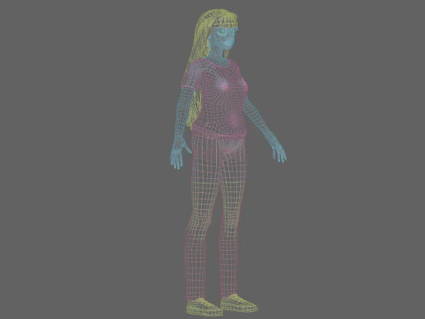 Pretty Standard Woman V37810 3D Model