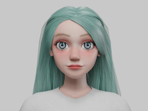 Pretty teen Woman V33362 3D Model