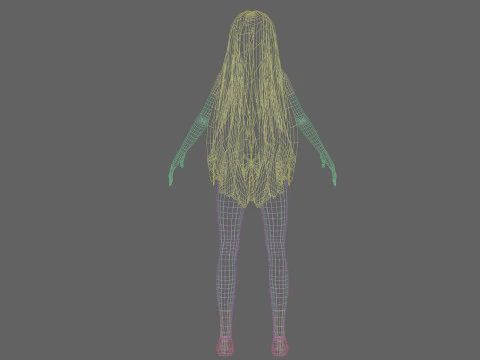 Pretty teen Woman V33362 3D Model