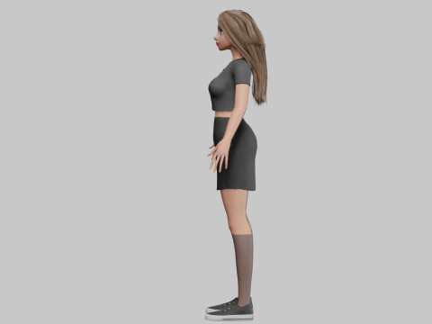 Pretty Young woman V33729 3D-Modell