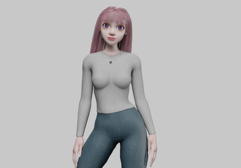 Standard Basic Woman V31507 3D 模型 .c4d .max .obj .3ds .fbx .stl .blend