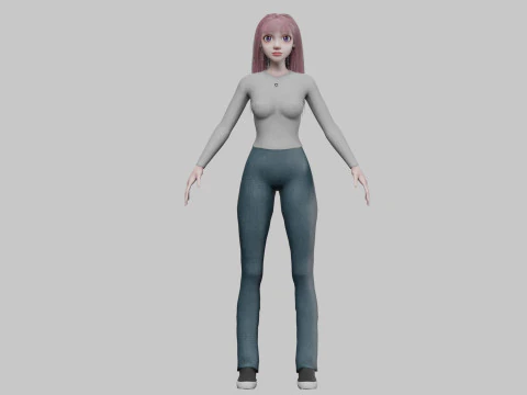 Standard Basic Woman V31507 3D Model