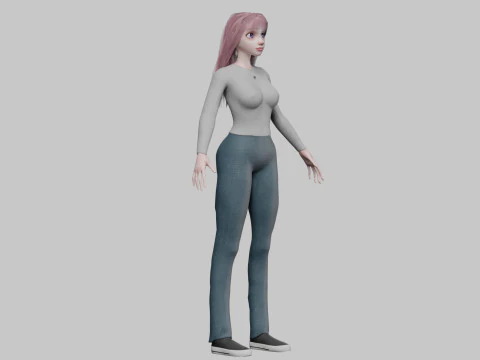 Standard Basic Woman V31507 3D Model
