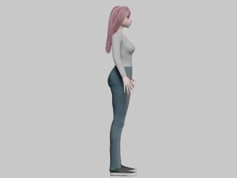 Standard Basic Woman V31507 3D Model