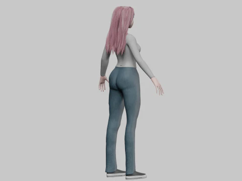 Standard Basic Woman V31507 3D Model