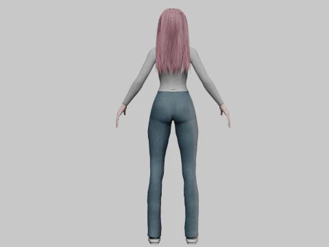 Standard Basic Woman V31507 3D Model