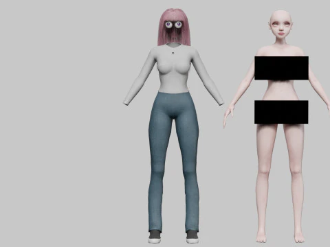 Standard Basic Woman V31507 3D Model
