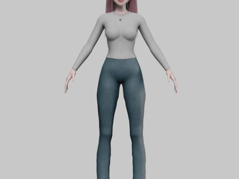 Standard Basic Woman V31507 3D Model