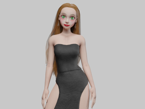 Standard Pretty woman V32988 Modèle 3D