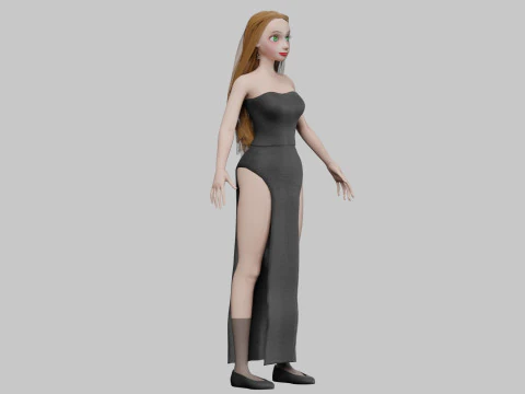 Standard Pretty woman V32988 3D Model