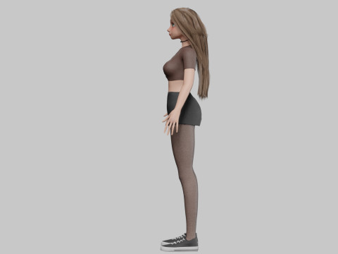 Stylized Pretty Woman V33151 Model 3D