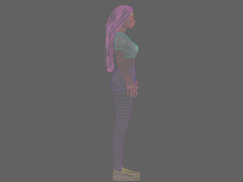 Stylized Pretty Woman V33151 Model 3D
