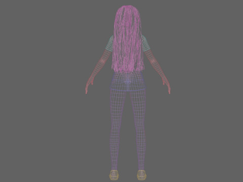 Stylized Pretty Woman V33151 Model 3D