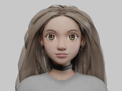 Sweet Basic Woman V36201 3D Model