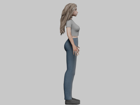 Sweet Basic Woman V36201 3D 모델