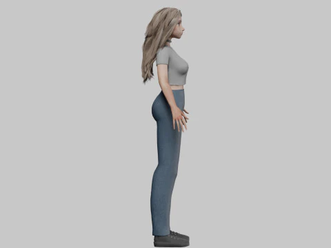 Sweet Basic Woman V36201 3D Model