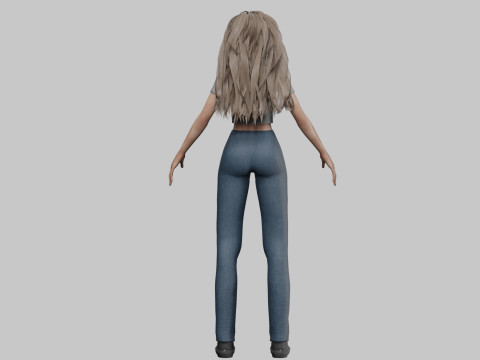 Sweet Basic Woman V36201 3D 모델