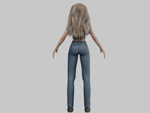 Sweet Basic Woman V36201 3D Model