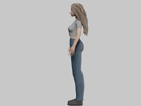 Sweet Basic Woman V36201 3D 모델