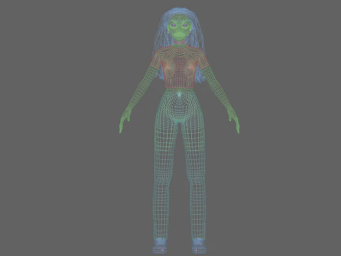 Sweet Basic Woman V36201 3D Model