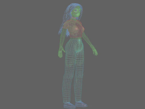Sweet Basic Woman V36201 3D Model