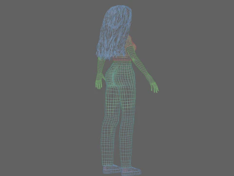 Sweet Basic Woman V36201 3D Model