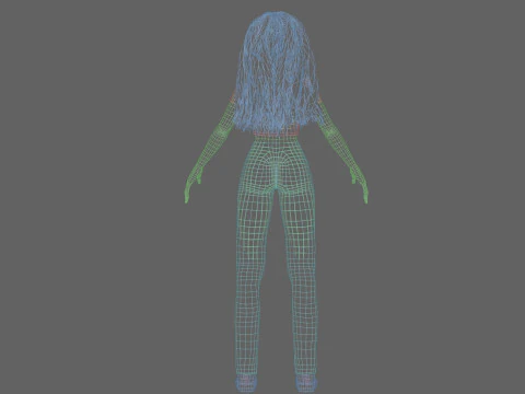 Sweet Basic Woman V36201 3D Model