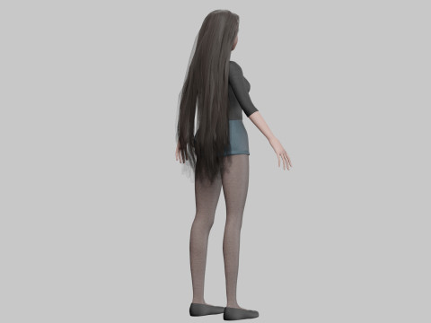 Sweet cute Woman V32000 3D-Modell