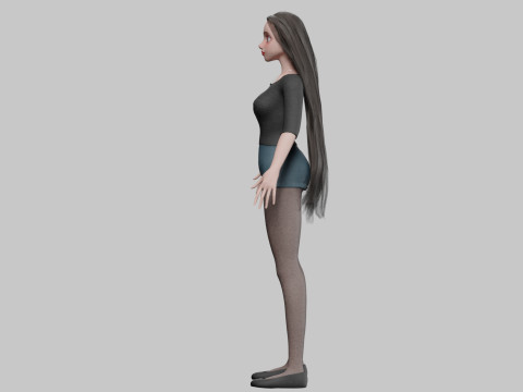 Sweet cute Woman V32000 3D-Modell