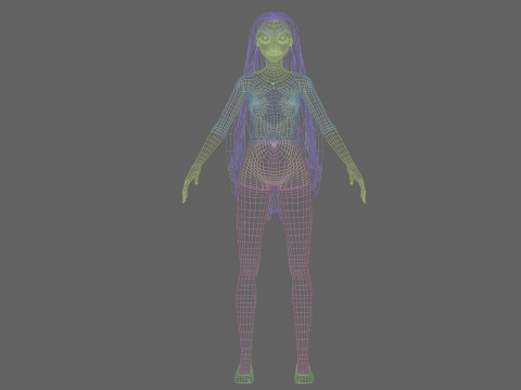 Sweet cute Woman V32000 3D-Modell