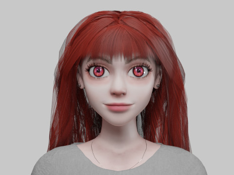 Sweet Pretty Woman V35594 3D Model