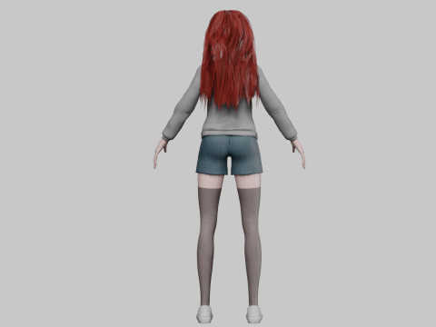 Sweet Pretty Woman V35594 3D Model