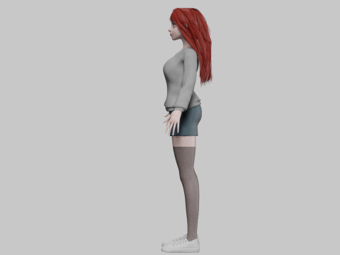 Sweet Pretty Woman V35594 3D Model