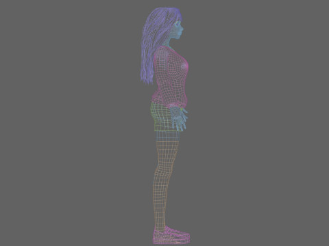 Sweet Pretty Woman V35594 3D Model