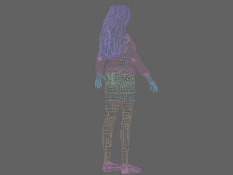 Sweet Pretty Woman V35594 3D Model