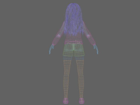 Sweet Pretty Woman V35594 3D Model